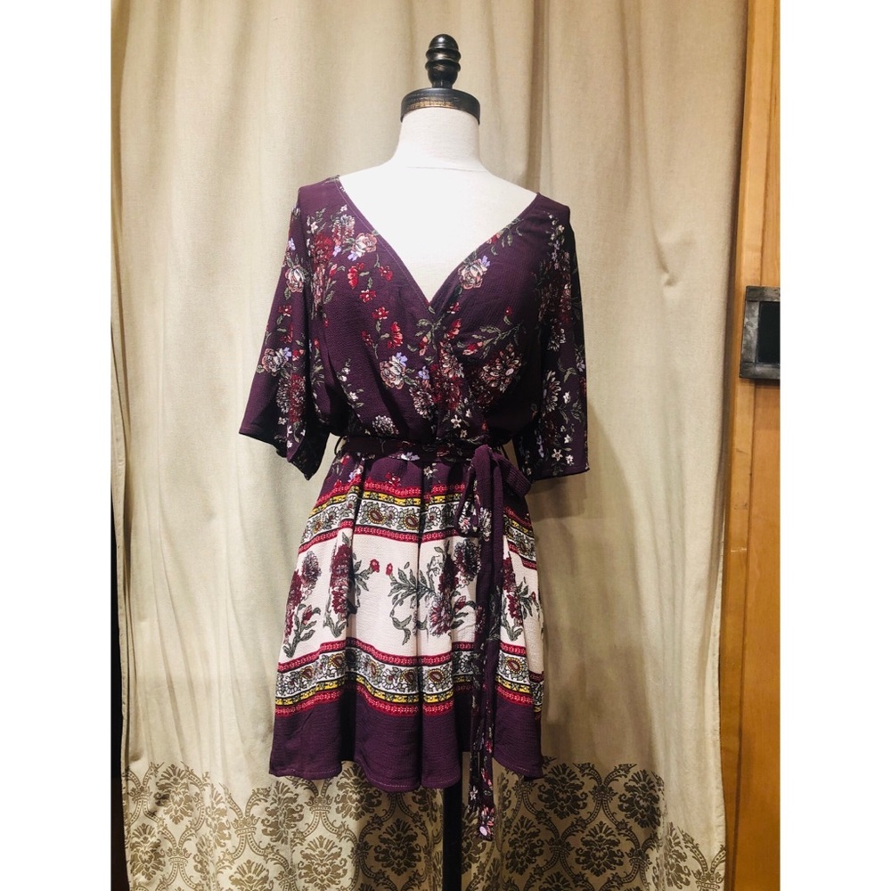 Francesca’s purple backless romper